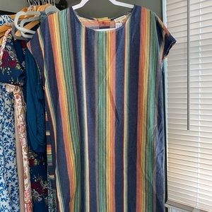 Western stripe dress